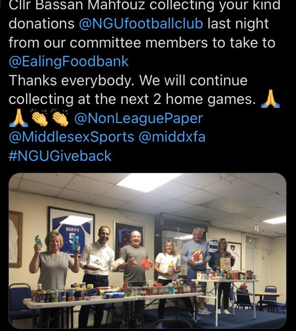 North Greenford United FC Food Bank